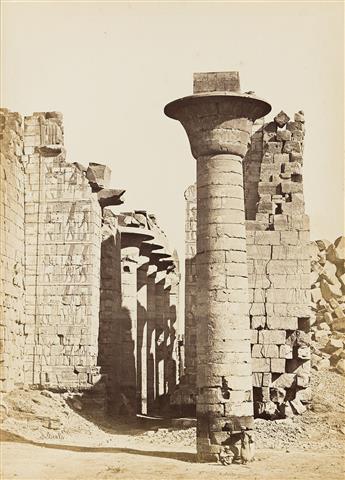 ANTONIO BEATO (1835-1906)/PETER E. BERGHEIM (1813-1895) An album of 27 photographs of Upper Egypt, Nubia, and Palestine, including 21 a